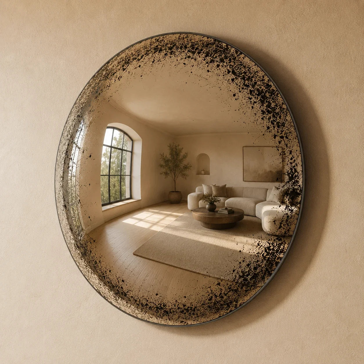 Luxury Modern Convex Mirror European Style for Villa