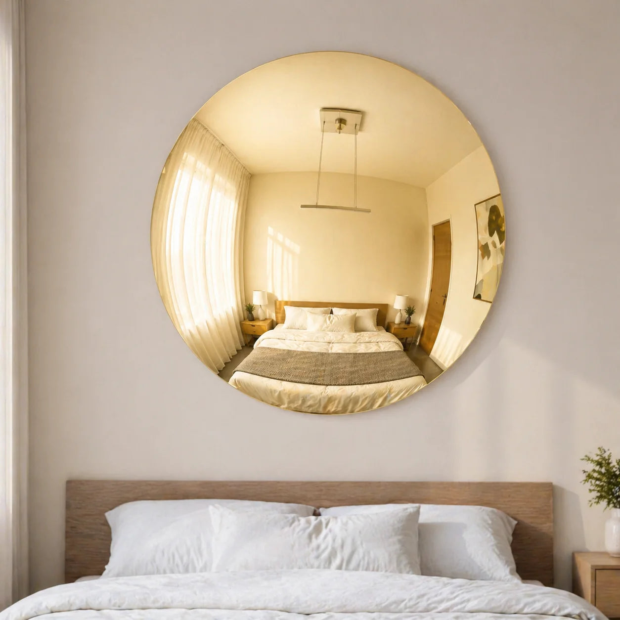 Luxury Modern Convex Mirror European Style for Villa