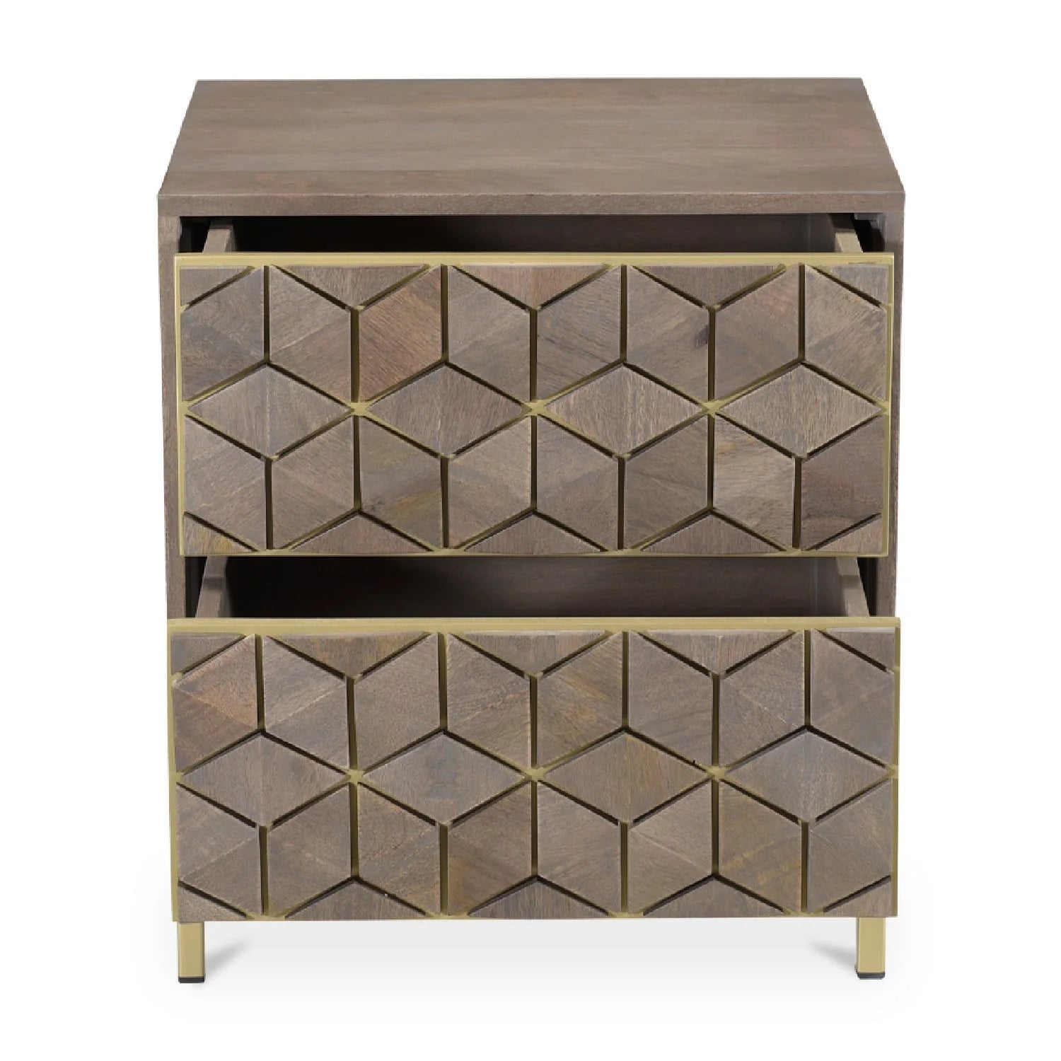 Luxury Modern Corolla Nightstand European Style for Villa