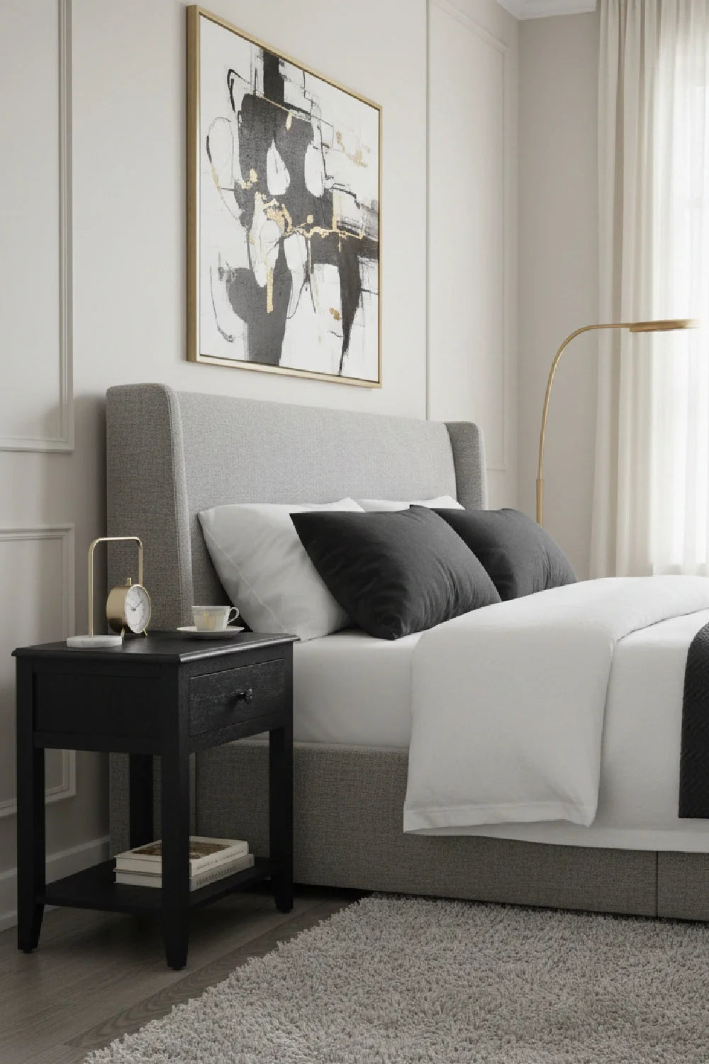 Luxury Modern Corrine Nightstand European Style for Villa