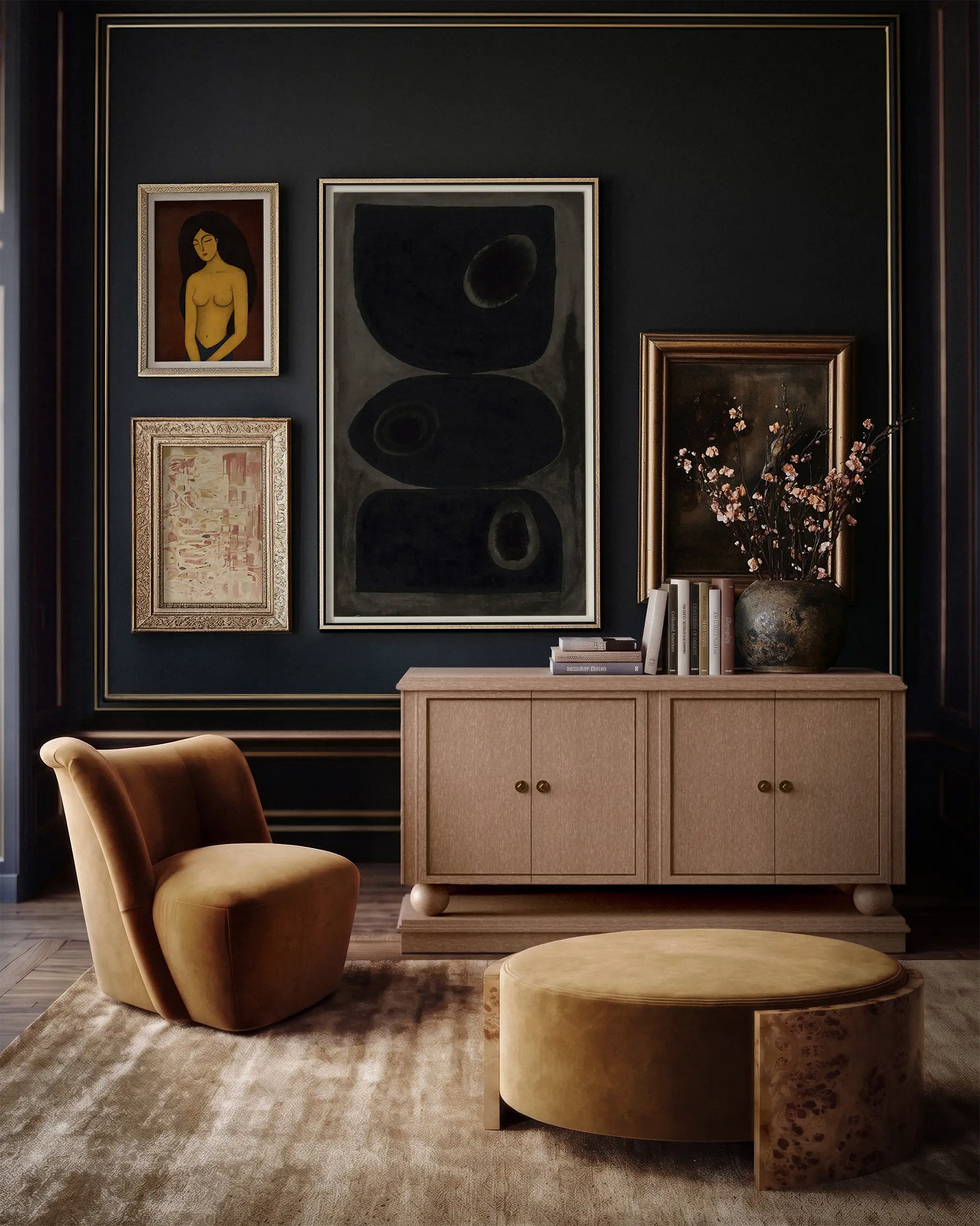Luxury Modern Corvaux Credenza European Style for Villa