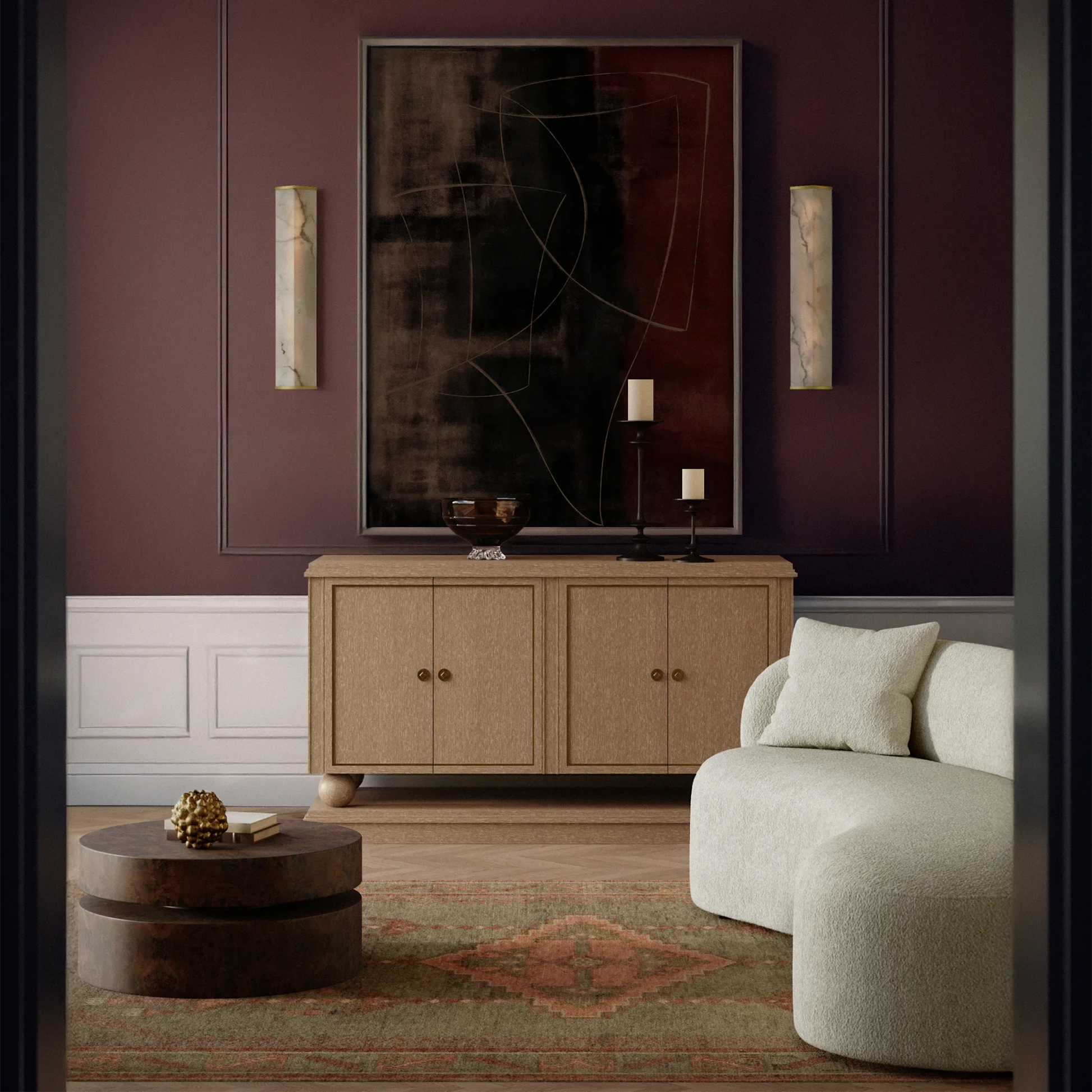 Luxury Modern Corvaux Credenza European Style for Villa
