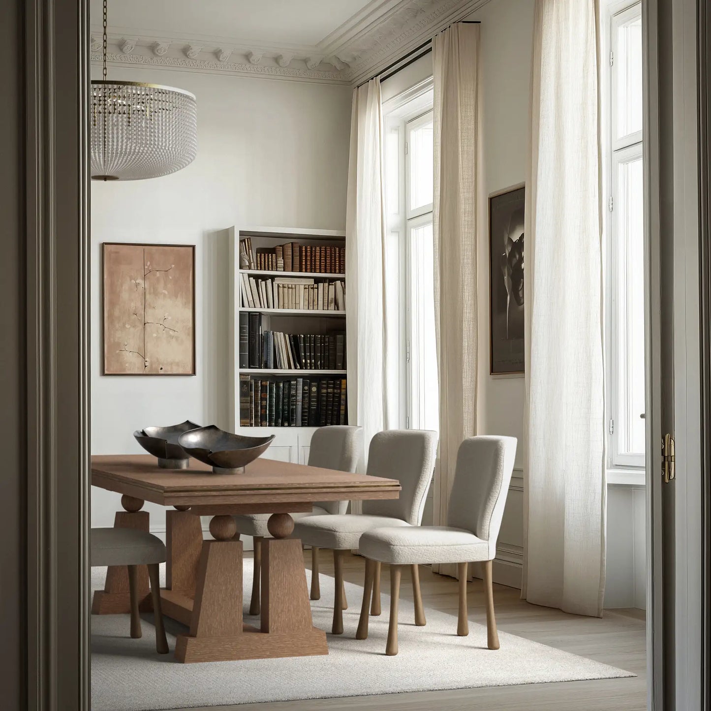 Luxury Modern Corvaux Dining Table European Style for Villa