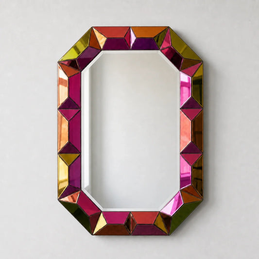 Luxury Modern Cosmo Multi-colored Mirror European Style for Villa