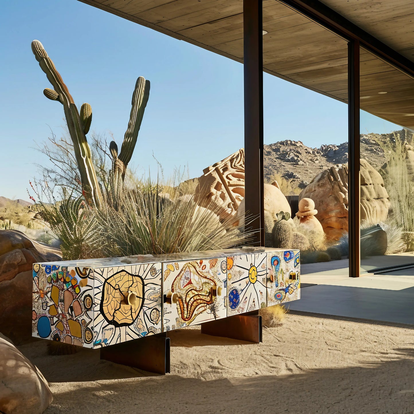 Luxury Modern Cosmoglyph Console European Style for Villa