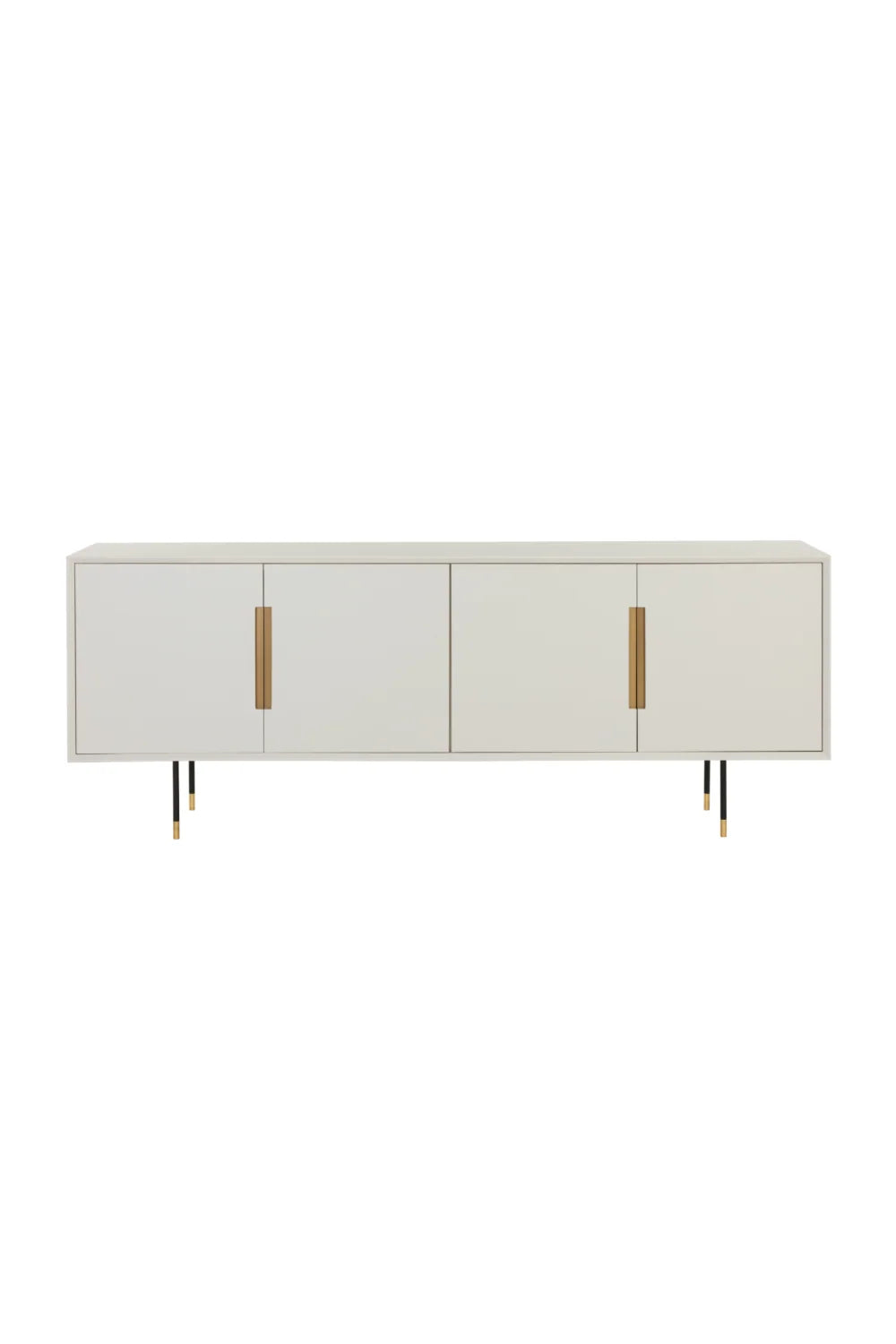 Luxury Modern Cream 4-Door Sideboard European Style for Villa