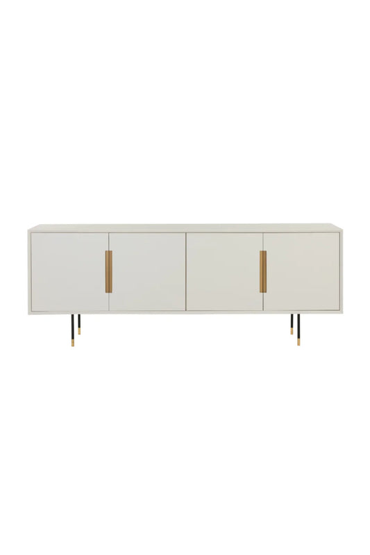 Luxury Modern Cream 4-Door Sideboard European Style for Villa