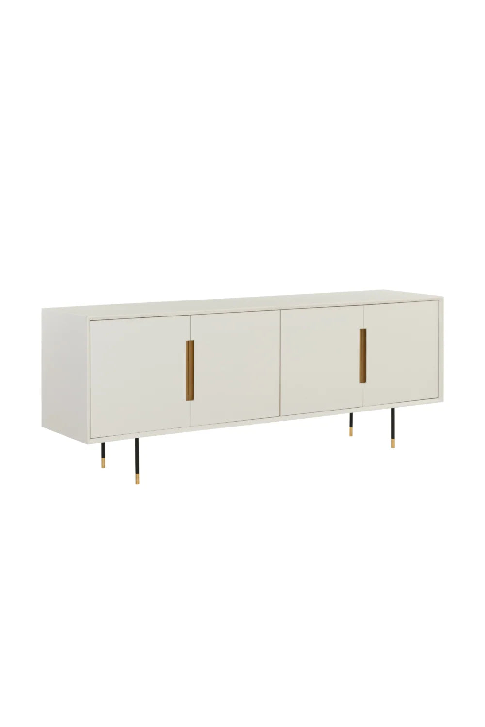 Luxury Modern Cream 4-Door Sideboard European Style for Villa