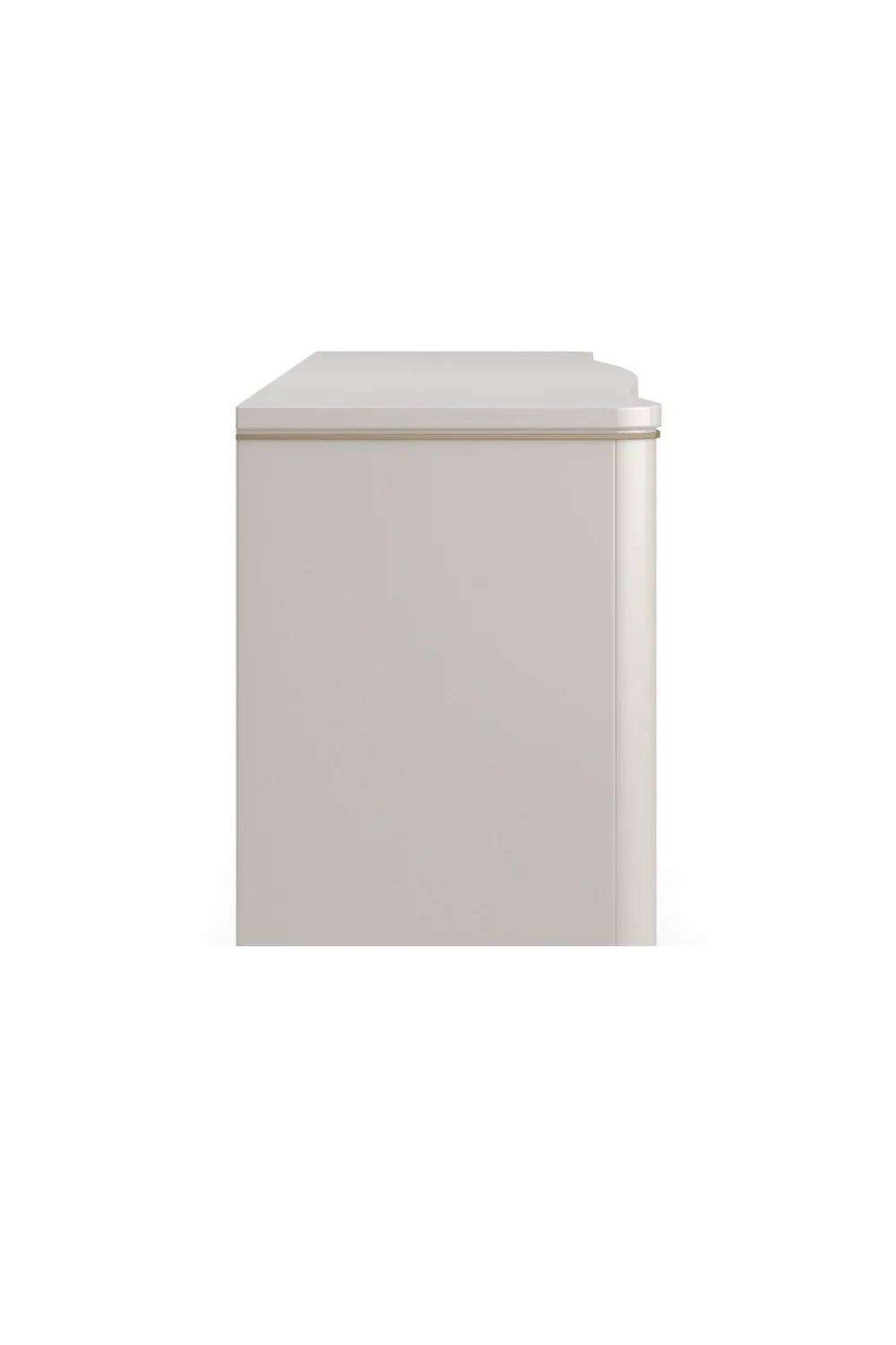 Luxury Modern Cream Curved Dresser European Style for Villa