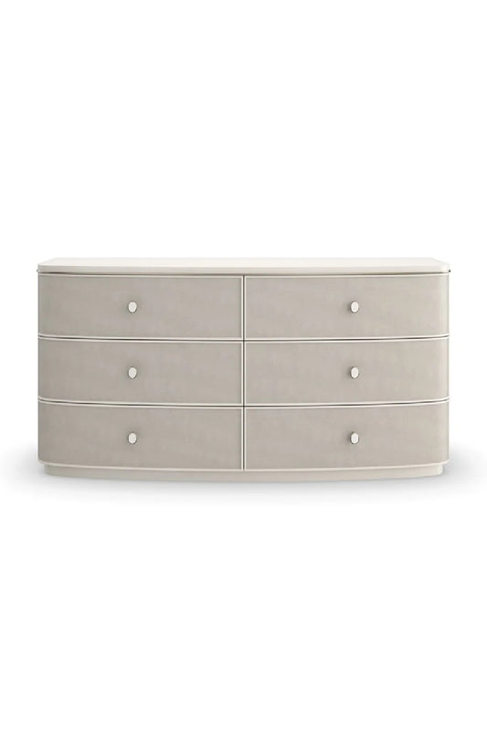 Luxury Modern Cream Linen Dresser European Style for Villa