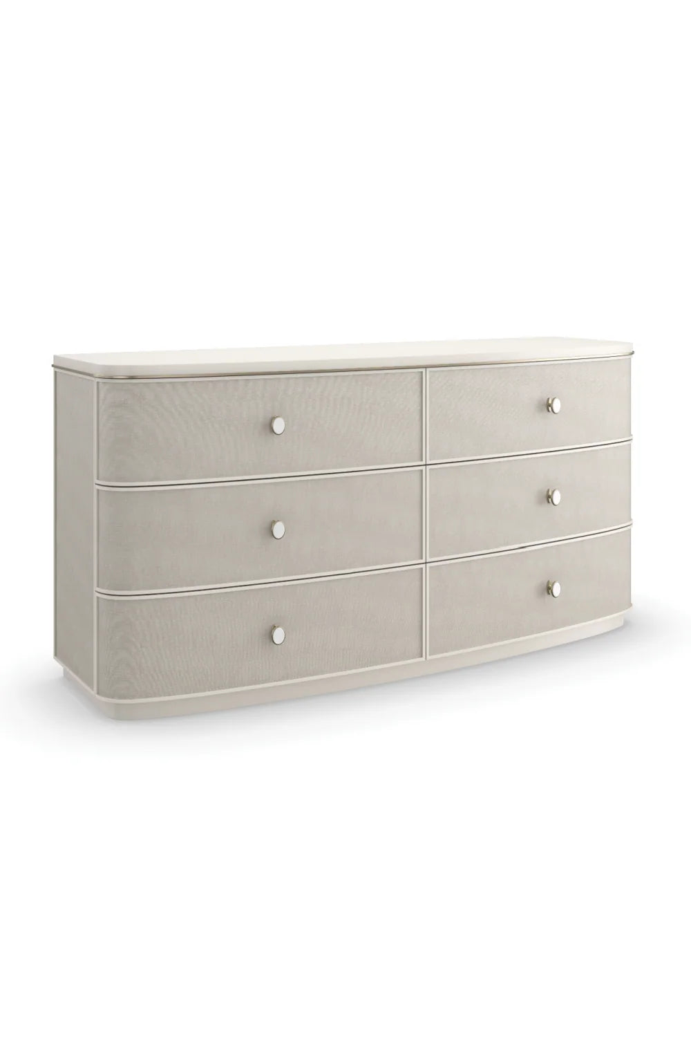 Luxury Modern Cream Linen Dresser European Style for Villa