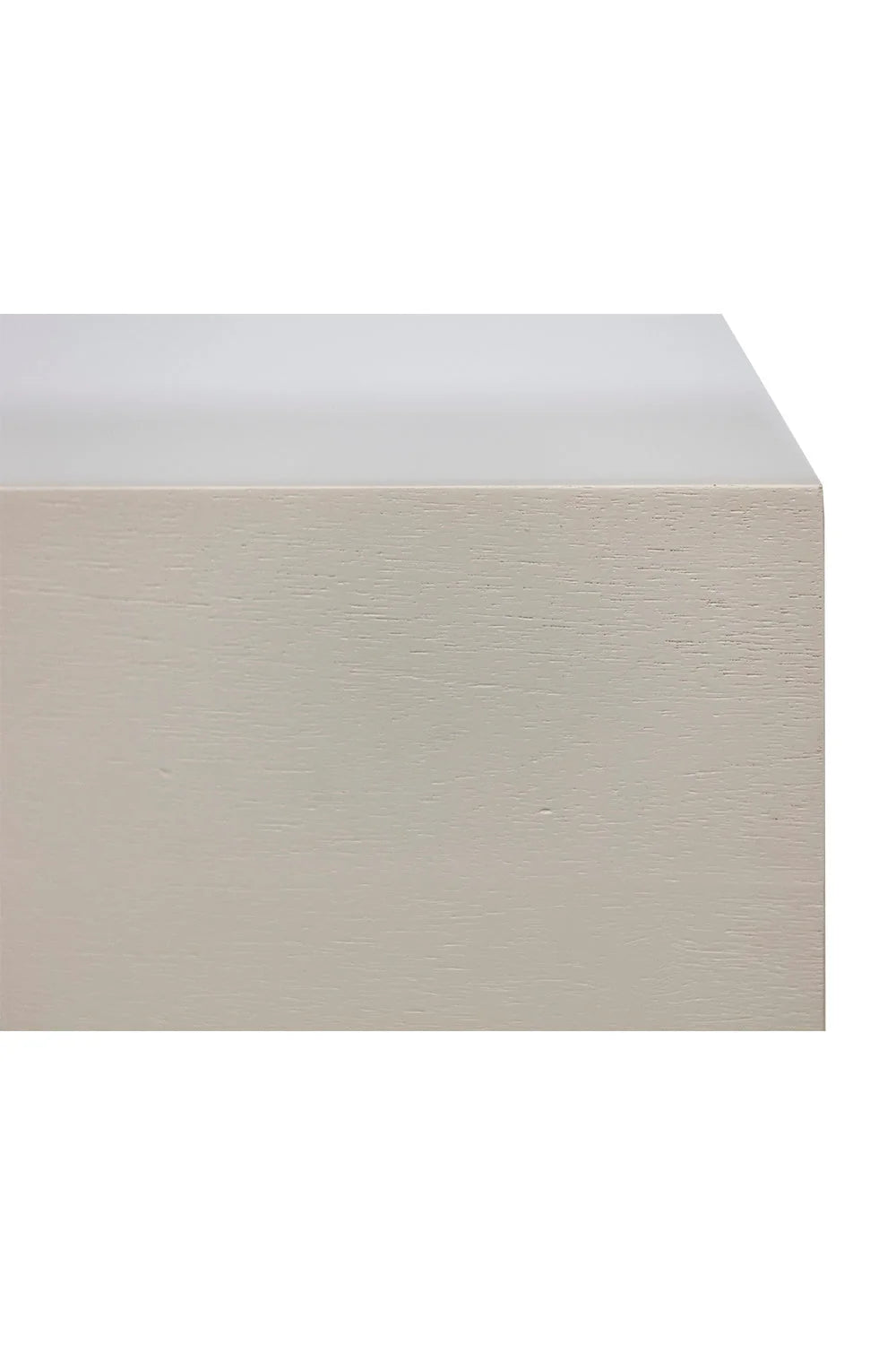 Luxury Modern Cream Rubberwood 3-Drawer Dresser European Style for Villa