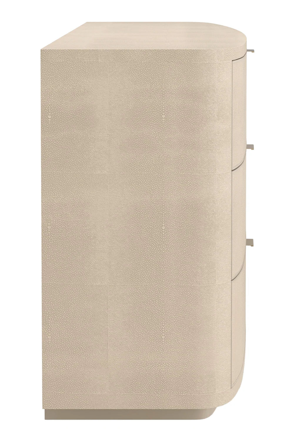Luxury Modern Cream Shagreen Dresser European Style for Villa