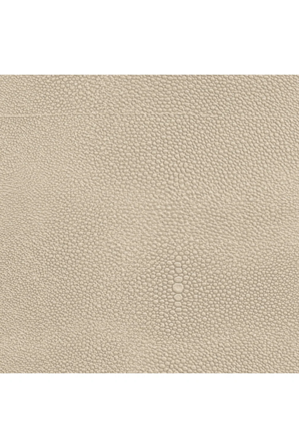 Luxury Modern Cream Shagreen Nightstand European Style for Villa