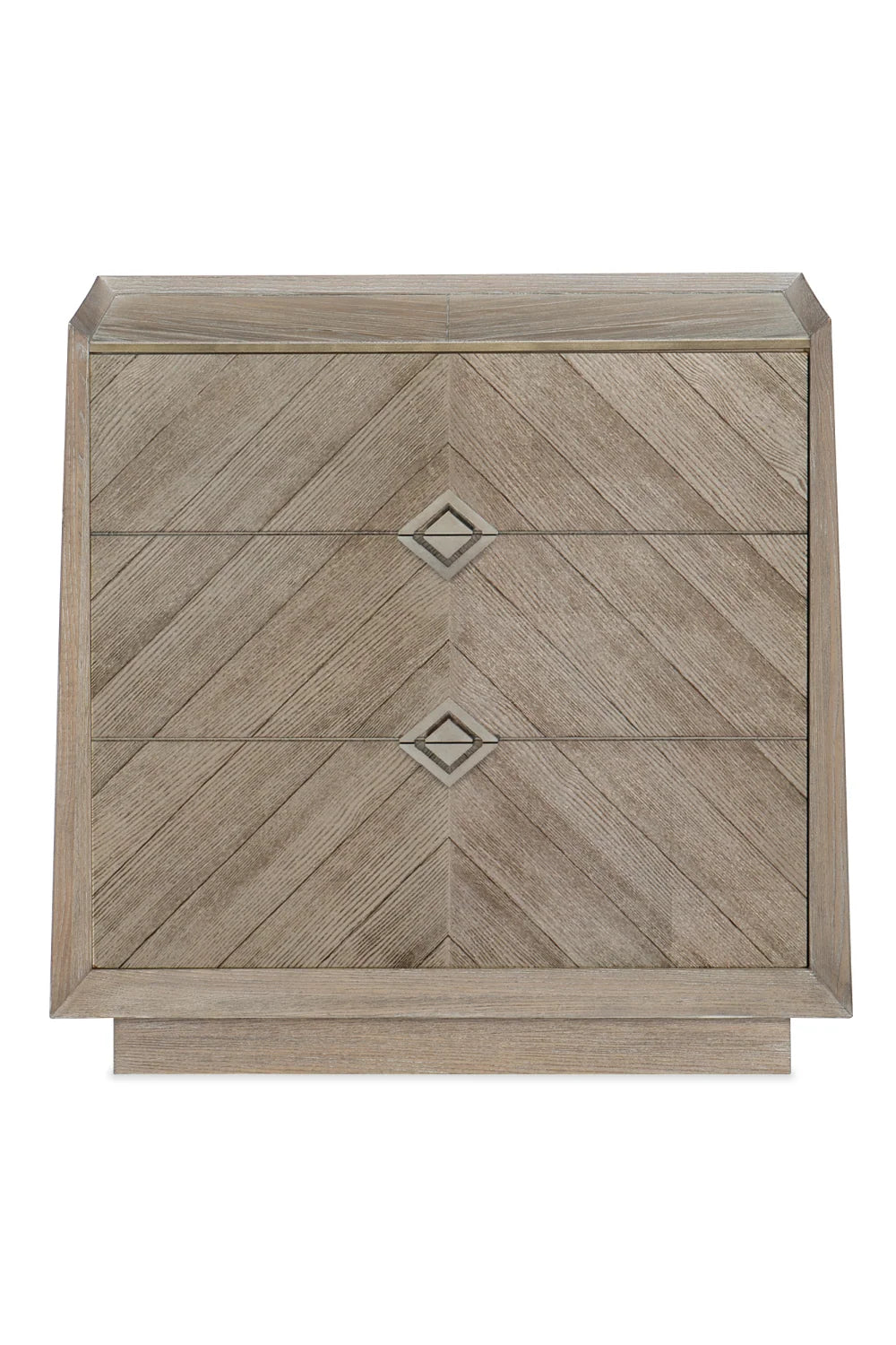 Luxury Modern Crossed Purposes Chevron Nightstand European Style for Villa