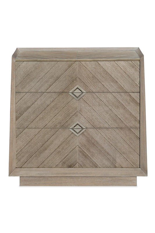 Luxury Modern Crossed Purposes Chevron Nightstand European Style for Villa