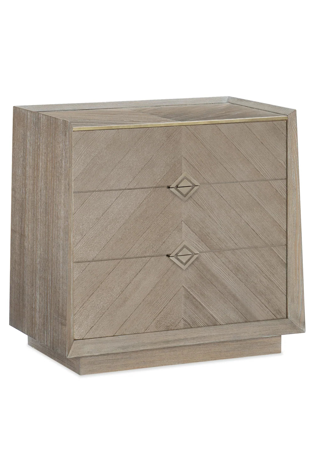 Luxury Modern Crossed Purposes Chevron Nightstand European Style for Villa