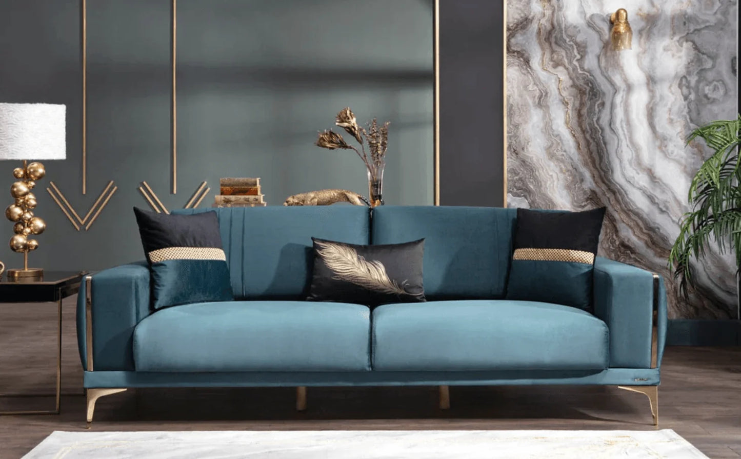 Luxury Modern Cubano Sofa Sleeper European Style for Villa