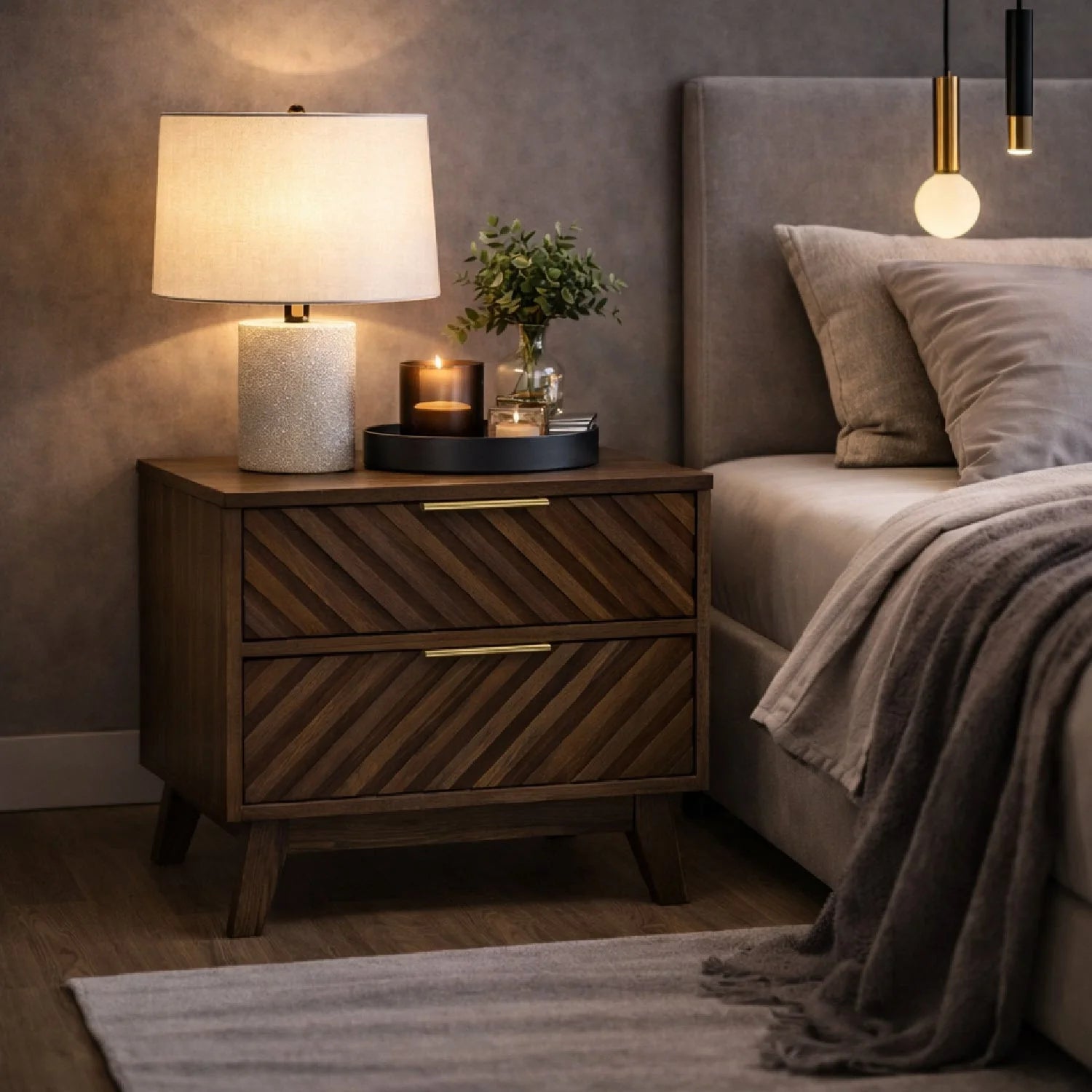 Luxury Modern Daisy Nightstand European Style for Villa