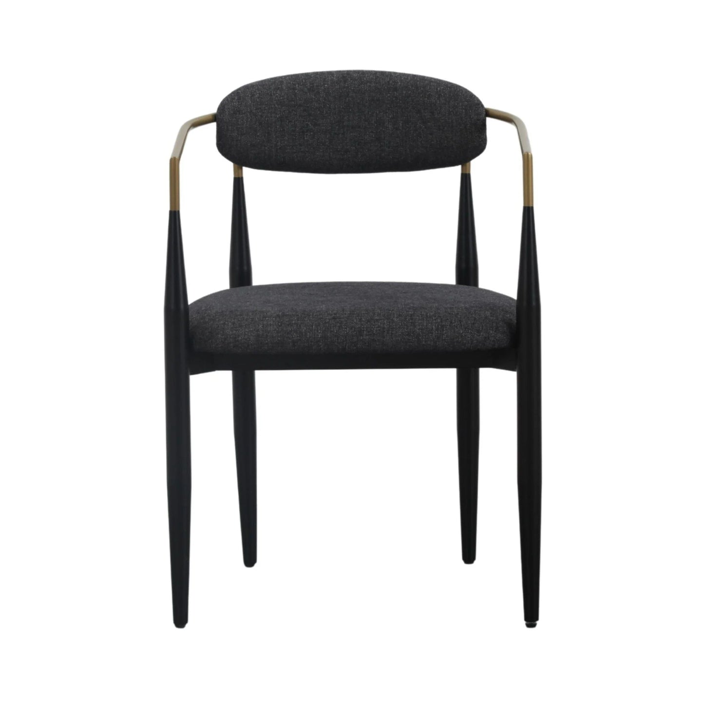 Luxury Modern Dark Grey Dining Chair European Style for Villa