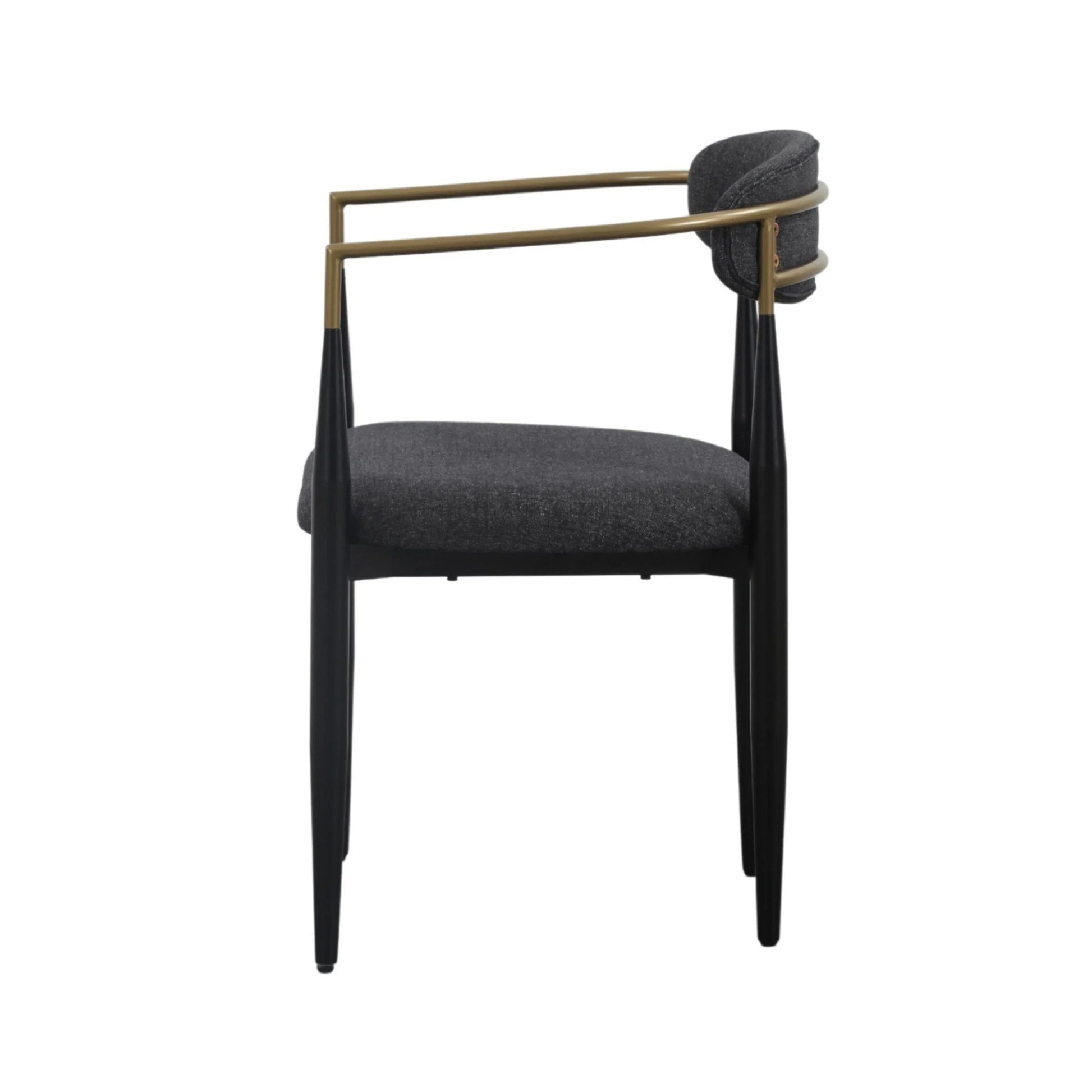 Luxury Modern Dark Grey Dining Chair European Style for Villa