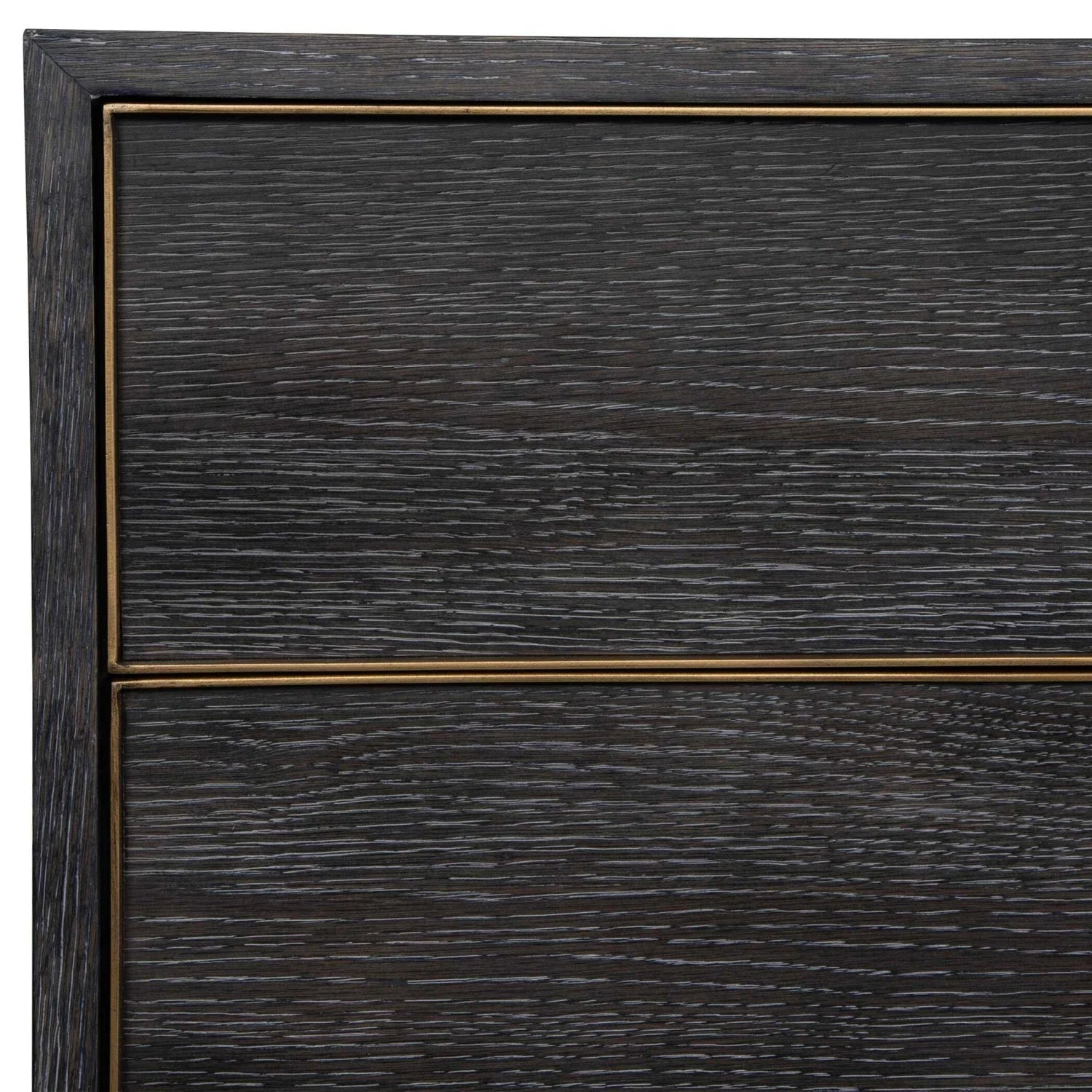 Luxury Modern Dark Oak 4-Drawer Chest European Style for Villa