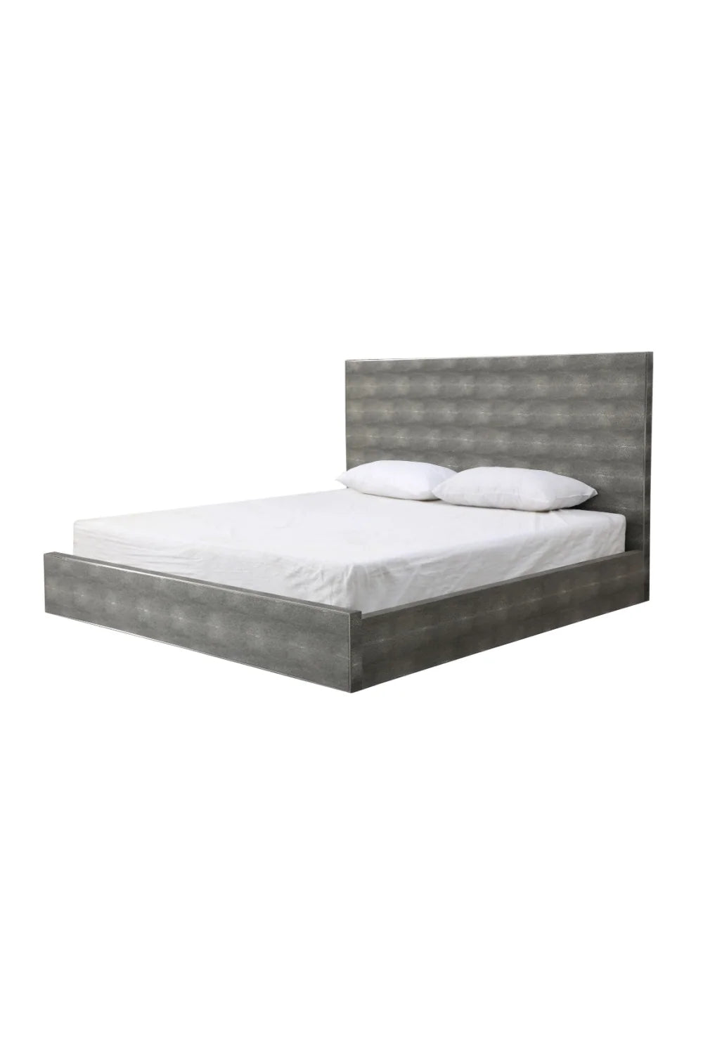 Luxury Modern Dark Shagreen Bed European Style for Villa