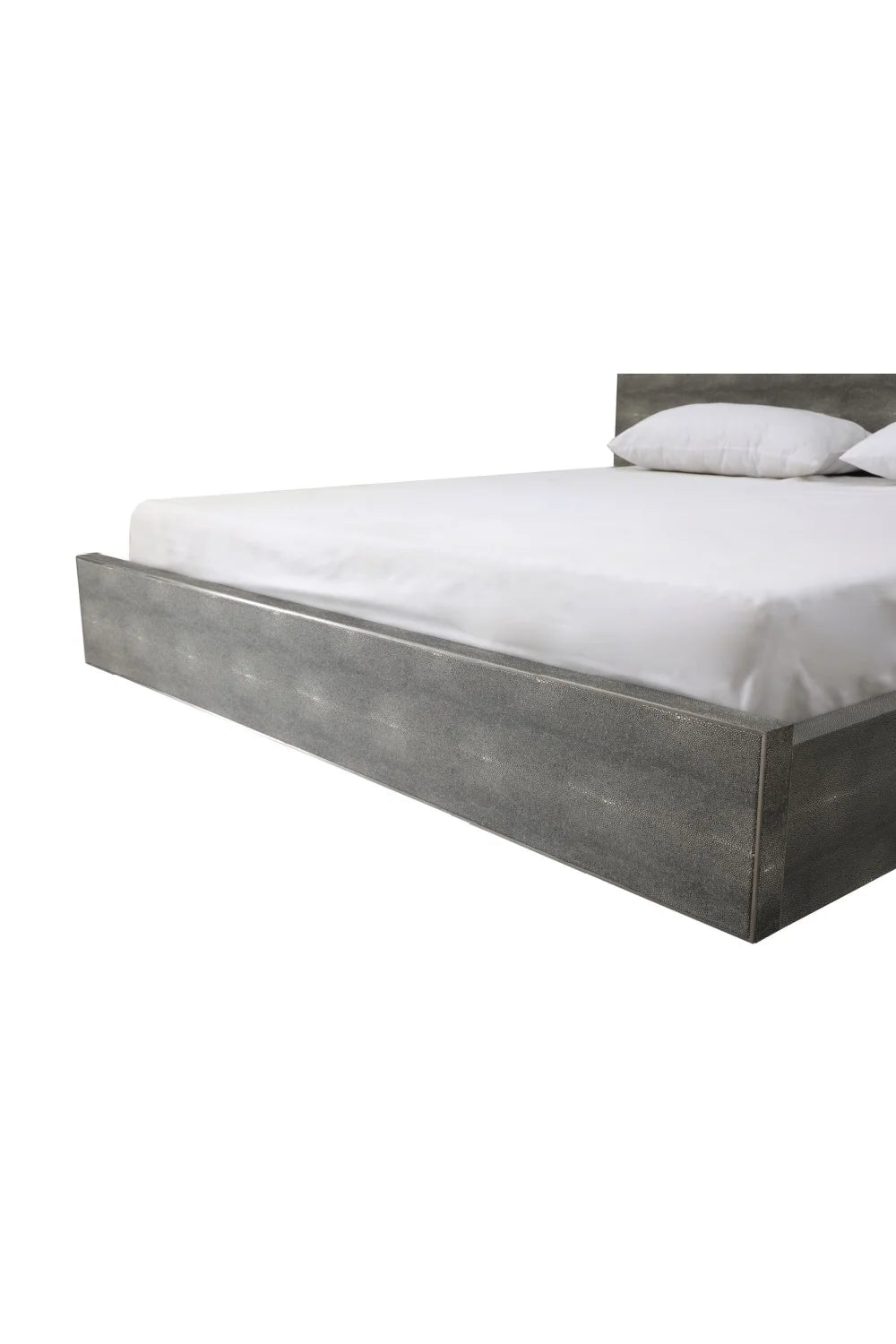 Luxury Modern Dark Shagreen Bed European Style for Villa