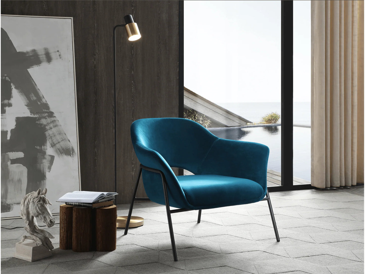 Luxury Modern Darla Accent Chair European Style for Villa