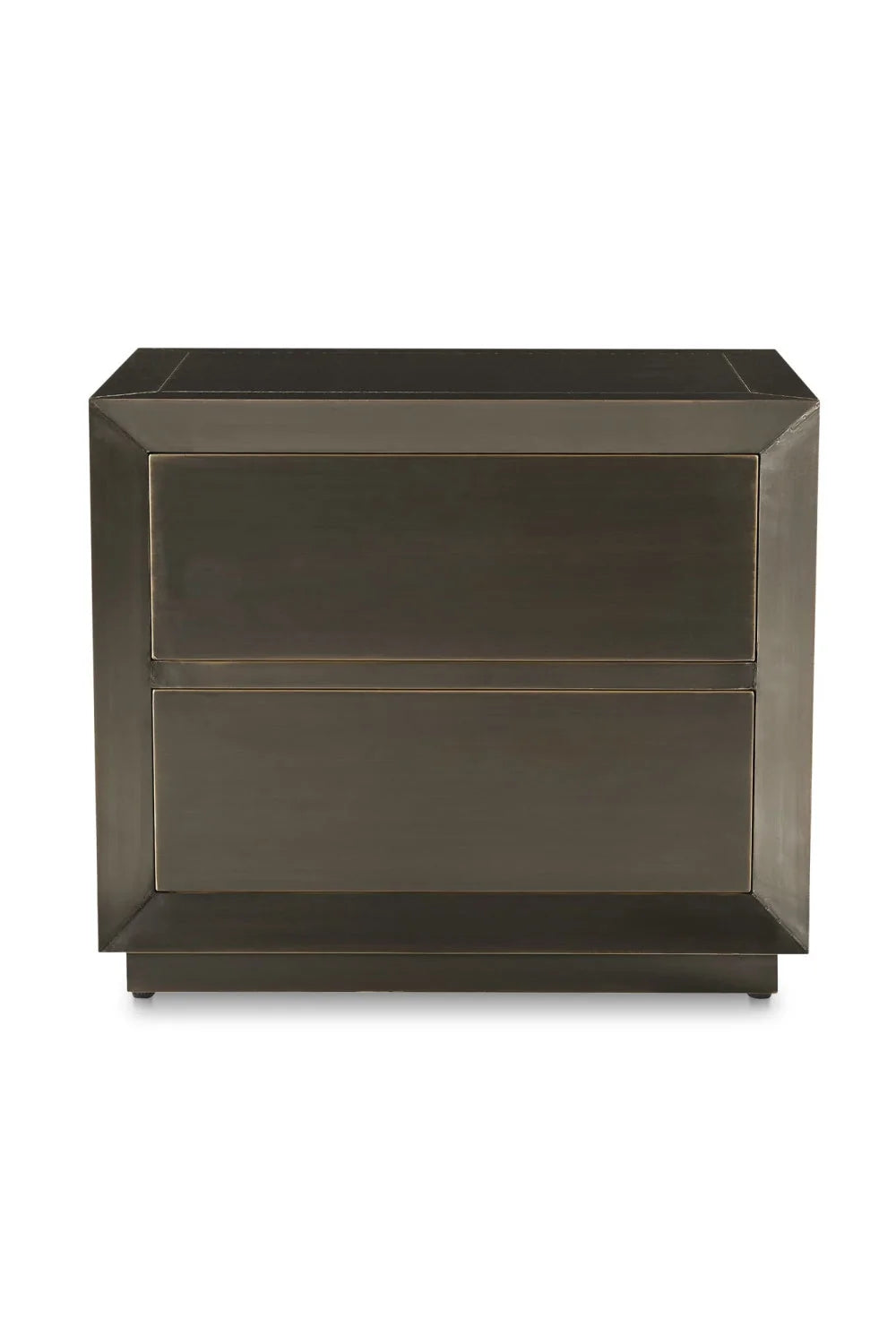 Luxury Modern Dawson 2-Drawer Nightstand European Style for Villa