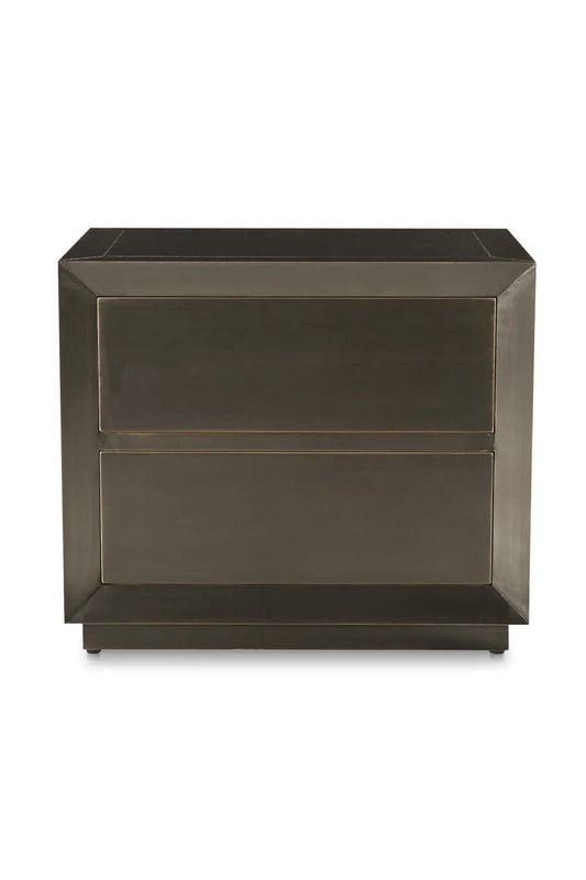 Luxury Modern Dawson 2-Drawer Nightstand European Style for Villa