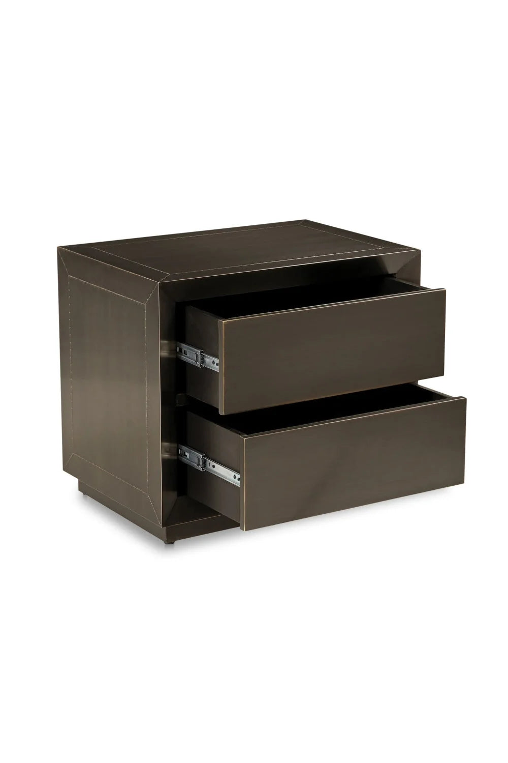 Luxury Modern Dawson 2-Drawer Nightstand European Style for Villa