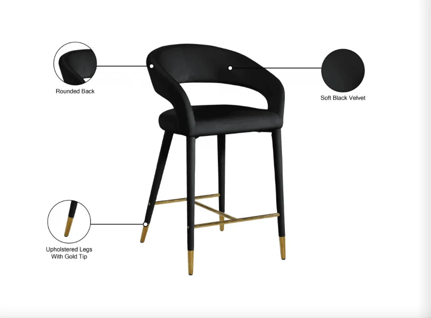 Luxury Modern Destin Counter Stool European Style for Villa