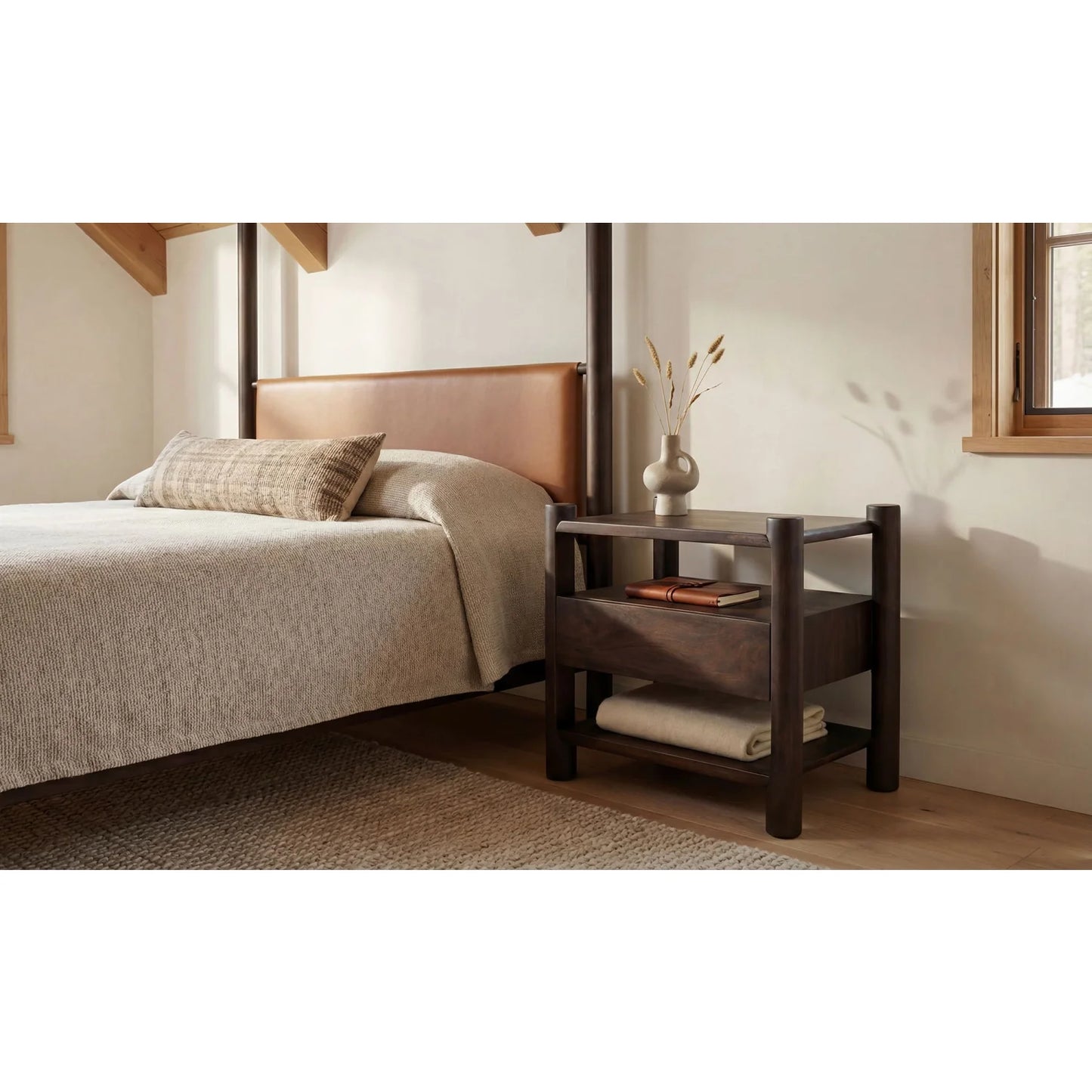 Luxury Modern Devin Nightstand European Style for Villa