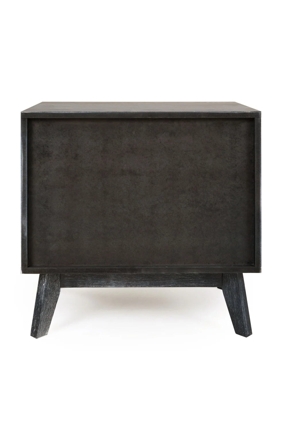 Luxury Modern Diana 2-Drawer Gray Ash Nightstand European Style for Villa