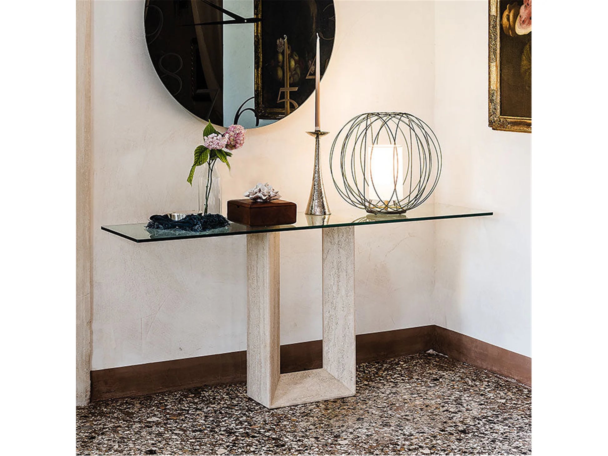 Luxury Modern Diapason Console Table European Style for Villa