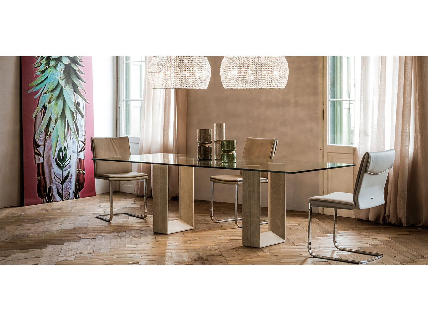 Luxury Modern Dispason Dining Table European Style for Villa