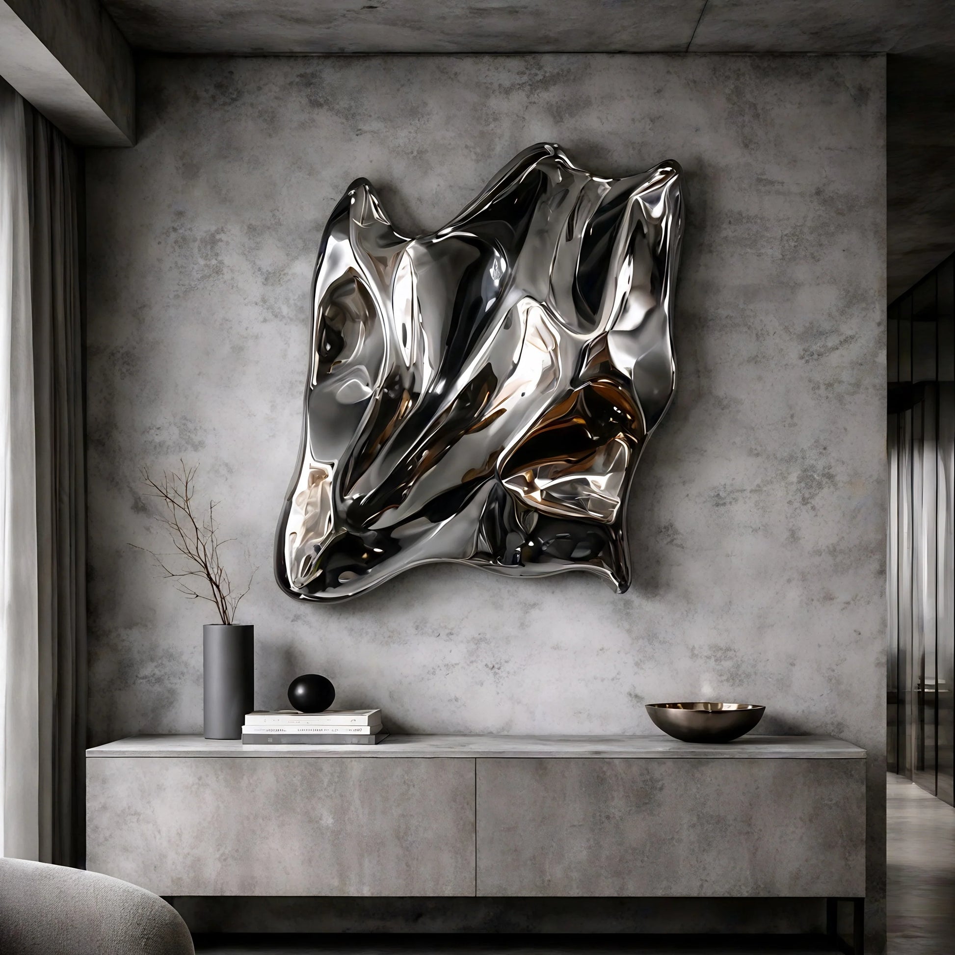 Luxury Modern Distortion Study Mirror European Style for Villa