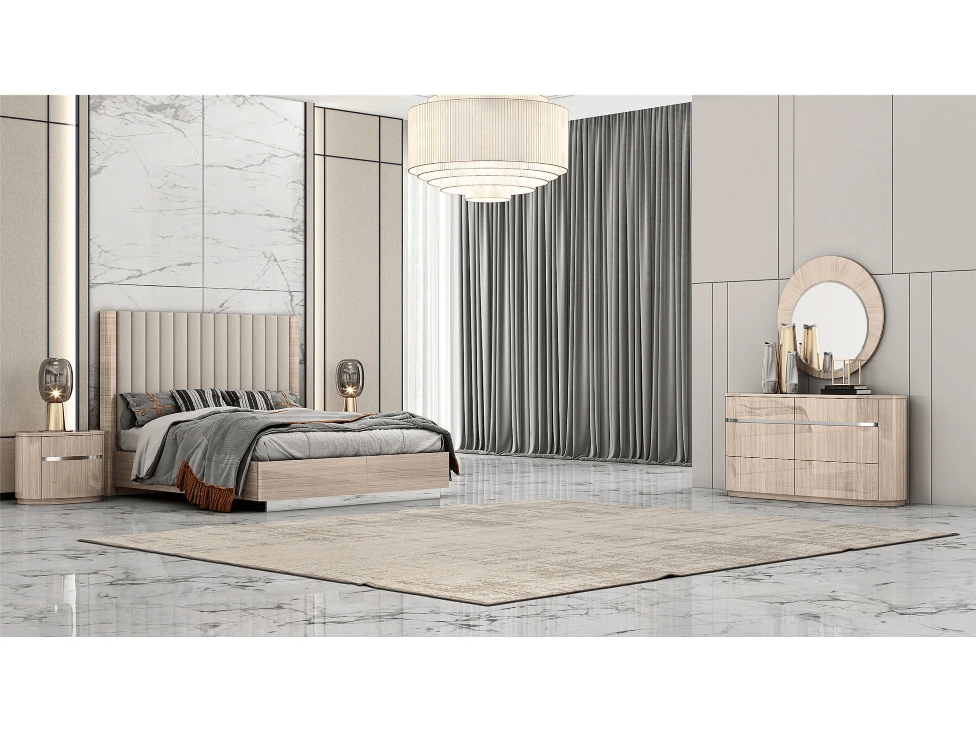 Luxury Modern Dorothy Bedroom Set European Style for Villa