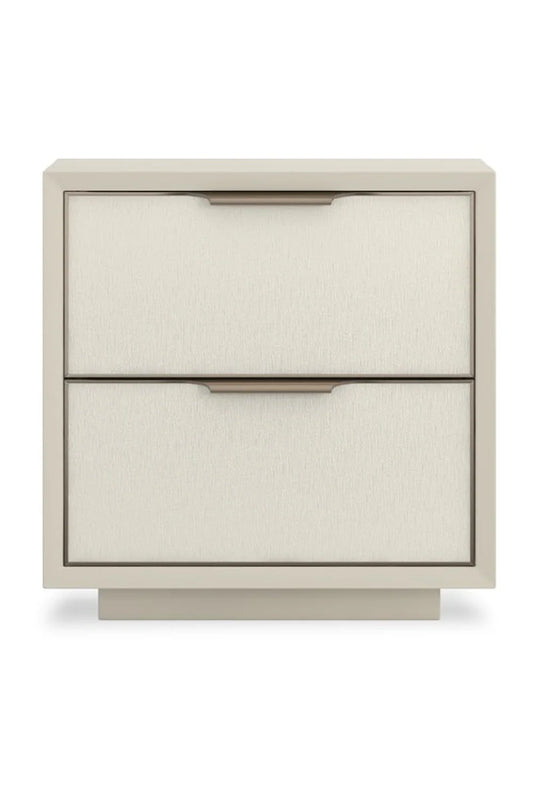 Luxury Modern Double Wrap 2-Drawer Nightstand European Style for Villa