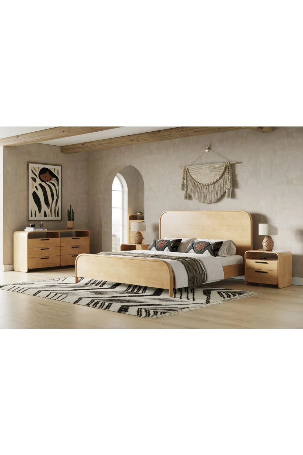 Luxury Modern Dresden 6-Drawer Dresser European Style for Villa