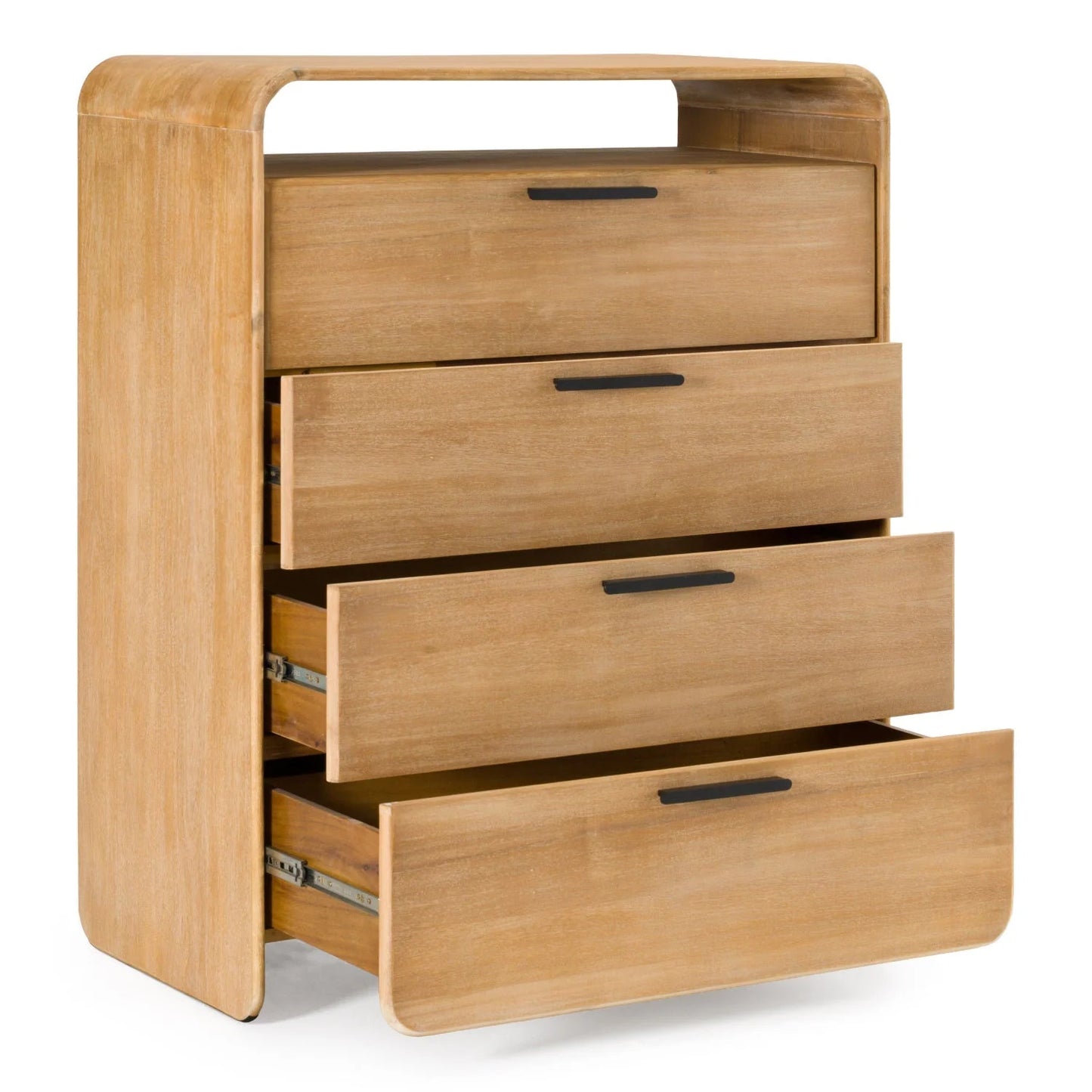 Luxury Modern Dresden Acacia 4-Drawer Chest European Style for Villa
