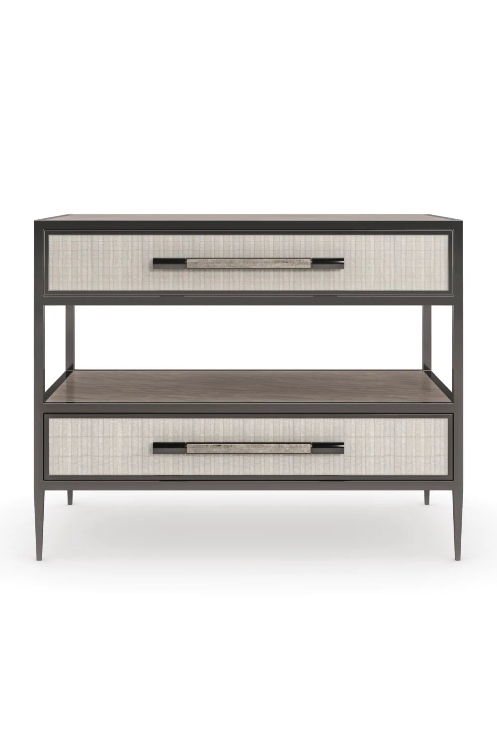 Luxury Modern Dual Impressions Nightstand European Style for Villa