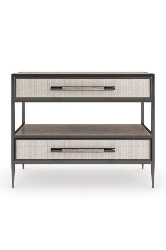 Luxury Modern Dual Impressions Nightstand European Style for Villa