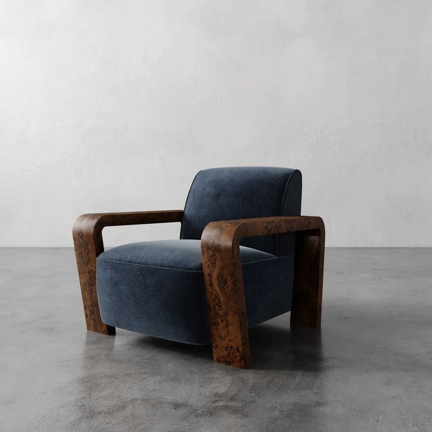 Luxury Modern Dumas Lounge Chair European Style for Villa
