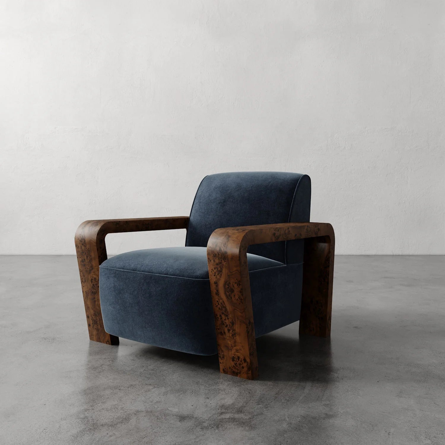 Luxury Modern Dumas Lounge Chair European Style for Villa