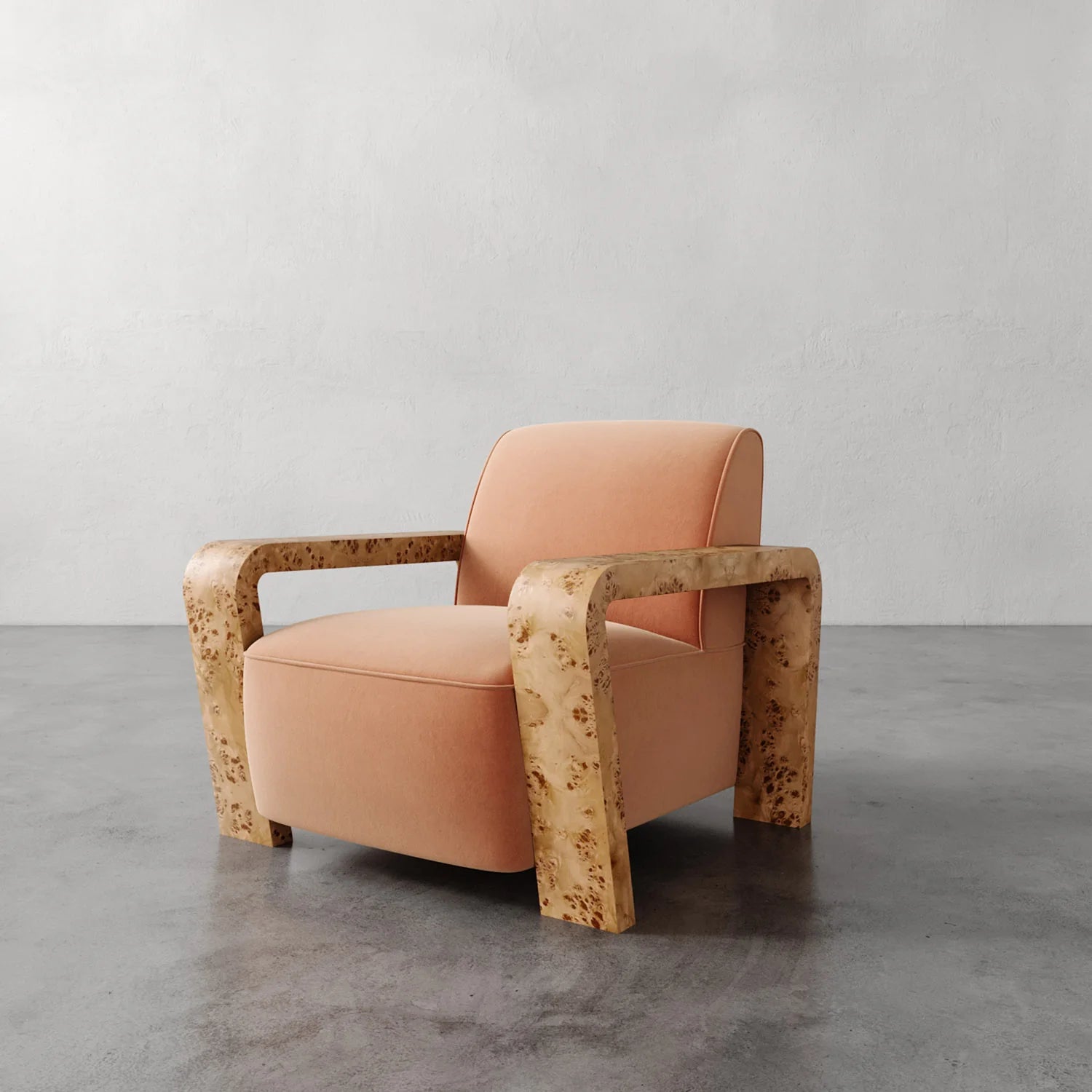 Luxury Modern Dumas Lounge Chair European Style for Villa