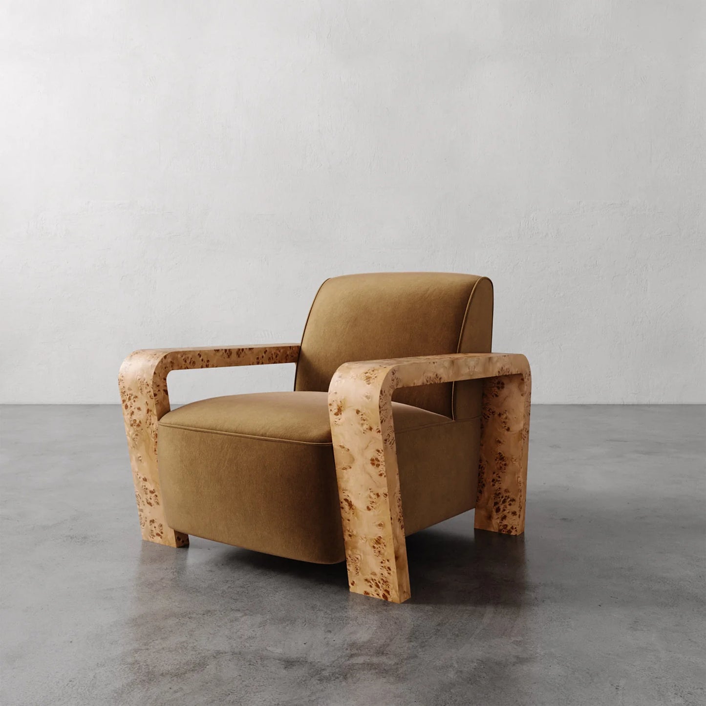 Luxury Modern Dumas Lounge Chair European Style for Villa