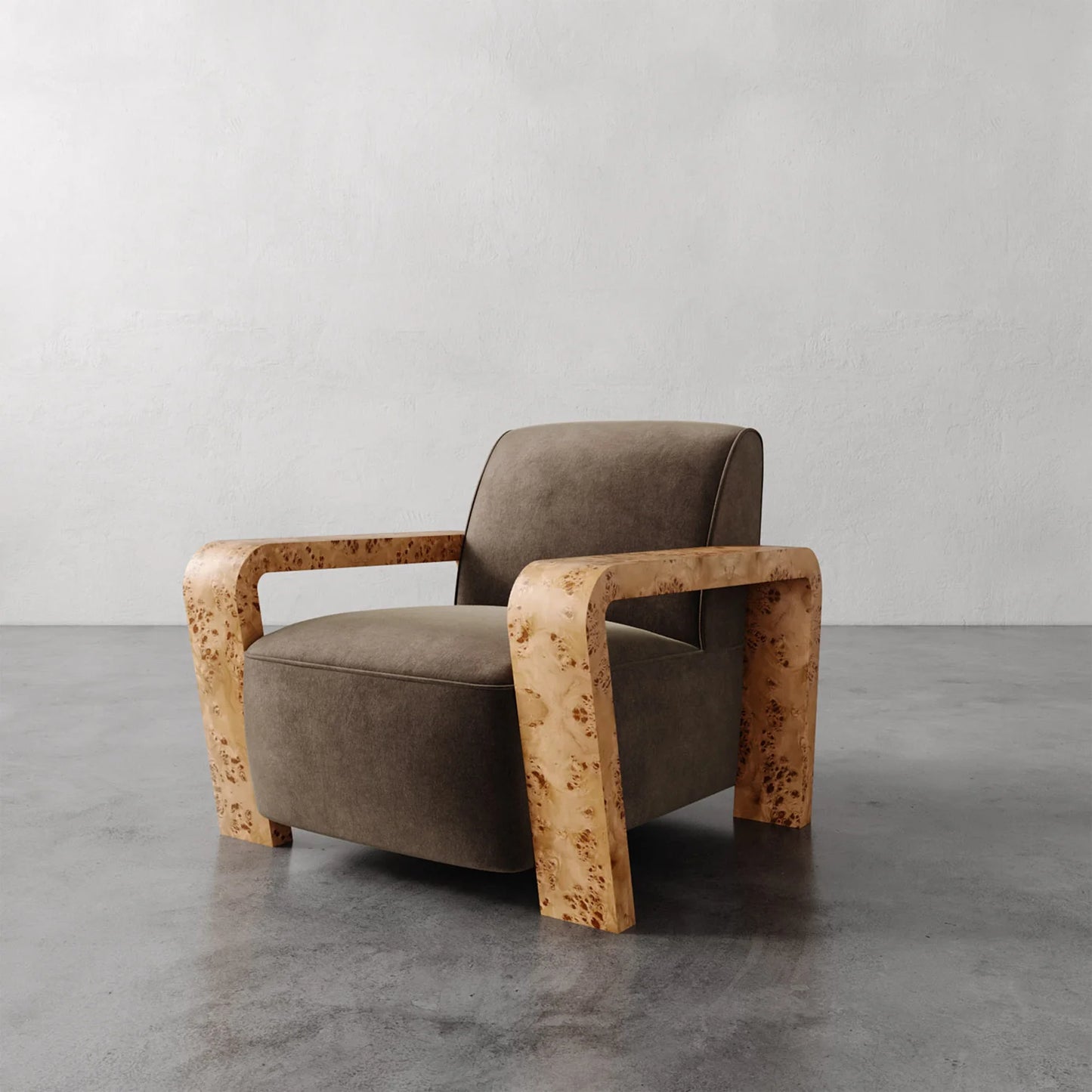 Luxury Modern Dumas Lounge Chair European Style for Villa