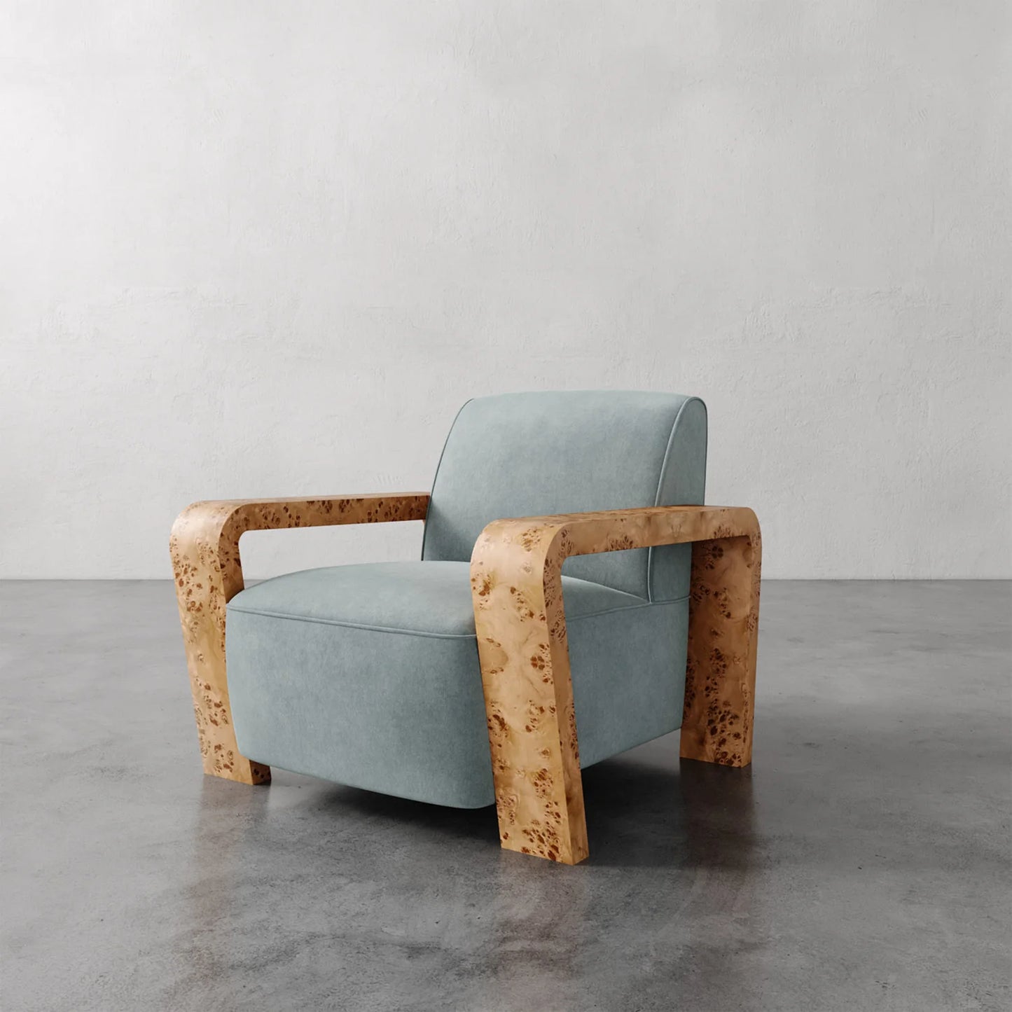 Luxury Modern Dumas Lounge Chair European Style for Villa